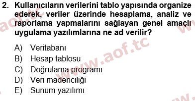 2023 Temel Bilgi Teknolojileri 1 Arasınav 2. Çıkmış Sınav Sorusu