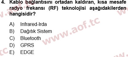 2023 Temel Bilgi Teknolojileri 1 Final 4. Çıkmış Sınav Sorusu