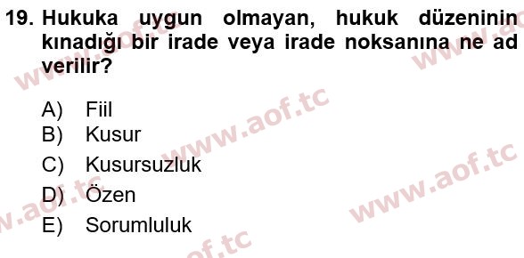 2023 İş Sağlığı ve Güvenliği Arasınav 19. Çıkmış Sınav Sorusu