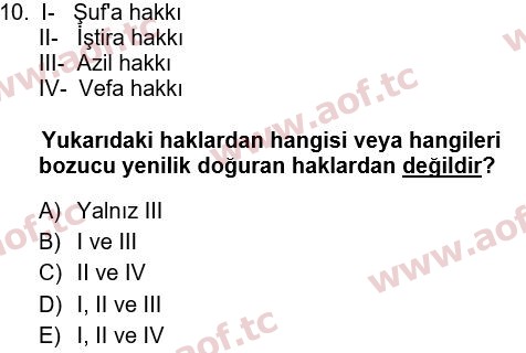 2022 Hukukun Temel Kavramları Çıkmış Sınav Soruları