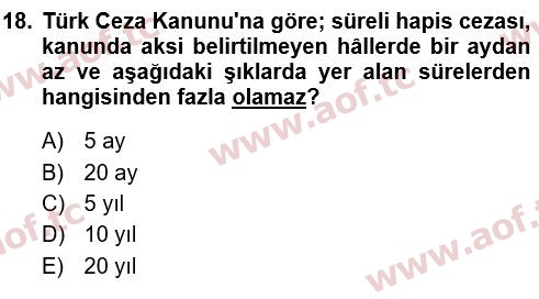 2022 Hukukun Temel Kavramları Çıkmış Sınav Soruları