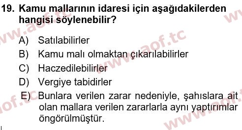 2022 Hukukun Temel Kavramları Çıkmış Sınav Soruları