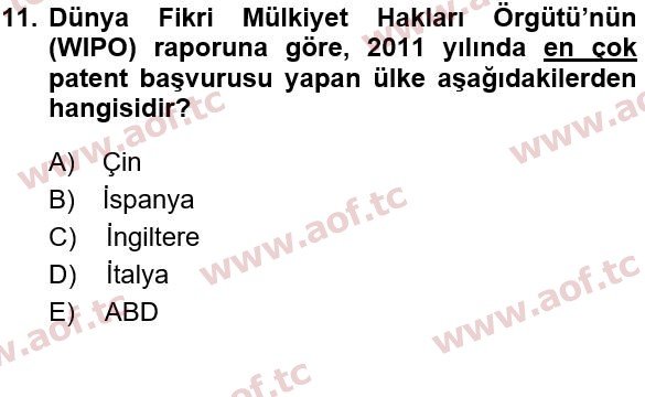 2016 Türkiye Ekonomisi Yaz Okulu 11. Çıkmış Sınav Sorusu