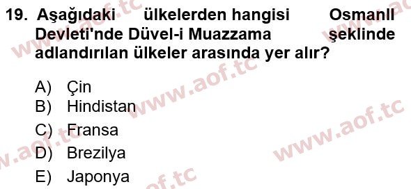 2022 Türkiye Ekonomisi Final 19. Çıkmış Sınav Sorusu