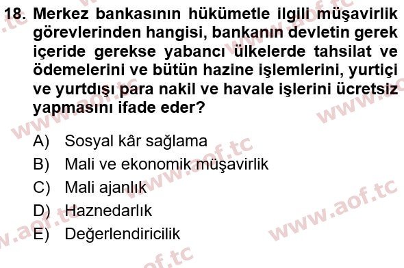 2023 Türkiye Ekonomisi Yaz Okulu 18. Çıkmış Sınav Sorusu