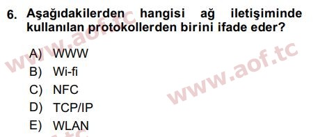 2018 İşletme Bilgi Sistemleri Arasınav 6. Çıkmış Sınav Sorusu