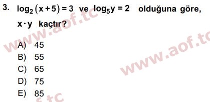 2016 Matematik 1 Final 3. Çıkmış Sınav Sorusu