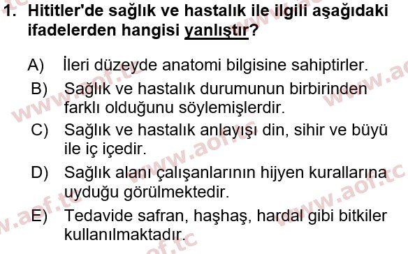 2021 Sağlık Psikolojisi Yaz Okulu 1. Çıkmış Sınav Sorusu