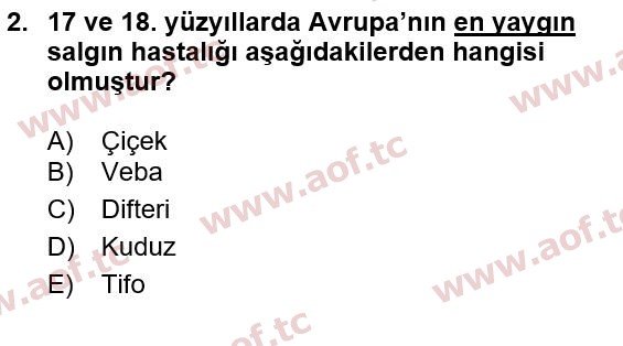 2021 Sağlık Psikolojisi Yaz Okulu 2. Çıkmış Sınav Sorusu