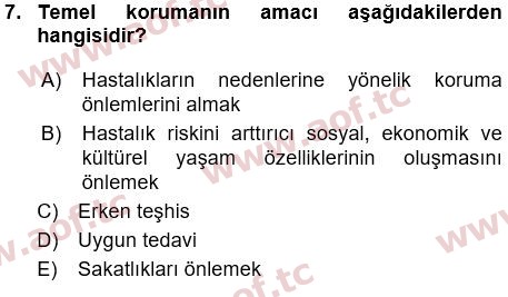 2017 Tıp Terimleri Final 7. Çıkmış Sınav Sorusu