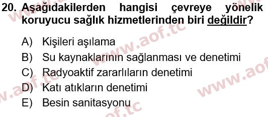 2022 Tıp Terimleri Yaz Okulu 20. Çıkmış Sınav Sorusu