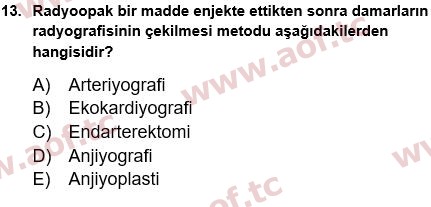 2024 Tıp Terimleri Arasınav 13. Çıkmış Sınav Sorusu