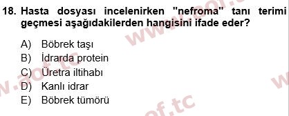2024 Tıp Terimleri Arasınav 18. Çıkmış Sınav Sorusu