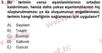 2024 Tıp Terimleri Arasınav 3. Çıkmış Sınav Sorusu