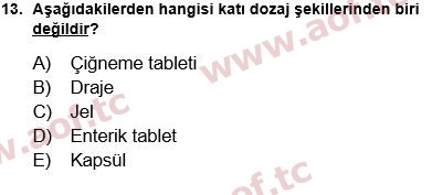 2024 Tıp Terimleri Final 13. Çıkmış Sınav Sorusu