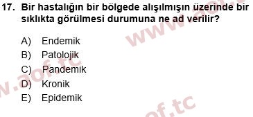 2024 Tıp Terimleri Final 17. Çıkmış Sınav Sorusu