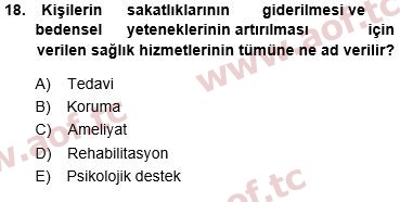 2024 Tıp Terimleri Final 18. Çıkmış Sınav Sorusu