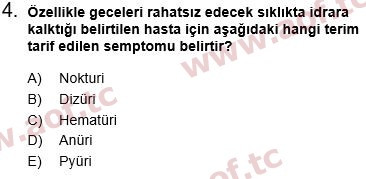 2024 Tıp Terimleri Final 4. Çıkmış Sınav Sorusu