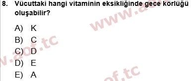 2024 Tıp Terimleri Final 8. Çıkmış Sınav Sorusu