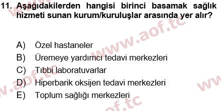2025 Tıp Terimleri Arasınav 11. Çıkmış Sınav Sorusu