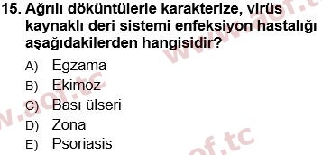 2025 Tıp Terimleri Arasınav 15. Çıkmış Sınav Sorusu
