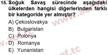 2024 Siyaset Bilimi Yaz Okulu 15. Çıkmış Sınav Sorusu