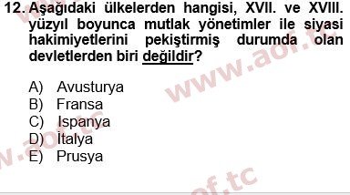 2025 Siyaset Bilimi Arasınav 12. Çıkmış Sınav Sorusu