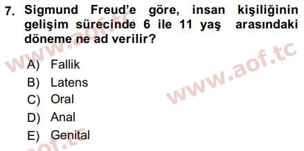 2016 Örgütsel Davranış Arasınav 7. Çıkmış Sınav Sorusu