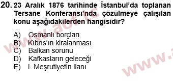 2018 Atatürk İlkeleri ve İnkılap Tarihi 1 Final 20. Çıkmış Sınav Sorusu