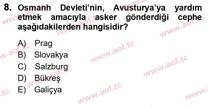 2019 Atatürk İlkeleri ve İnkılap Tarihi 1 Yaz Okulu 8. Çıkmış Sınav Sorusu