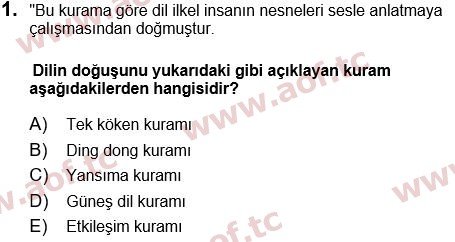 2022 Türk Dili 1 Arasınav 1. Çıkmış Sınav Sorusu